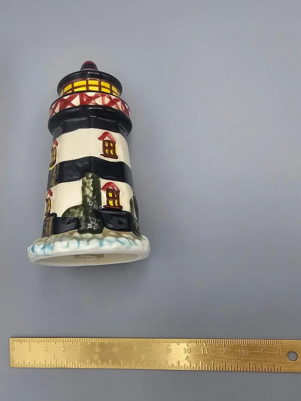 Ceramic Lighthouse Salt and Pepper Shakers Set